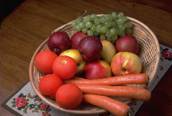 basket of fruits & vegetables