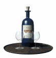 wine bottle pouring